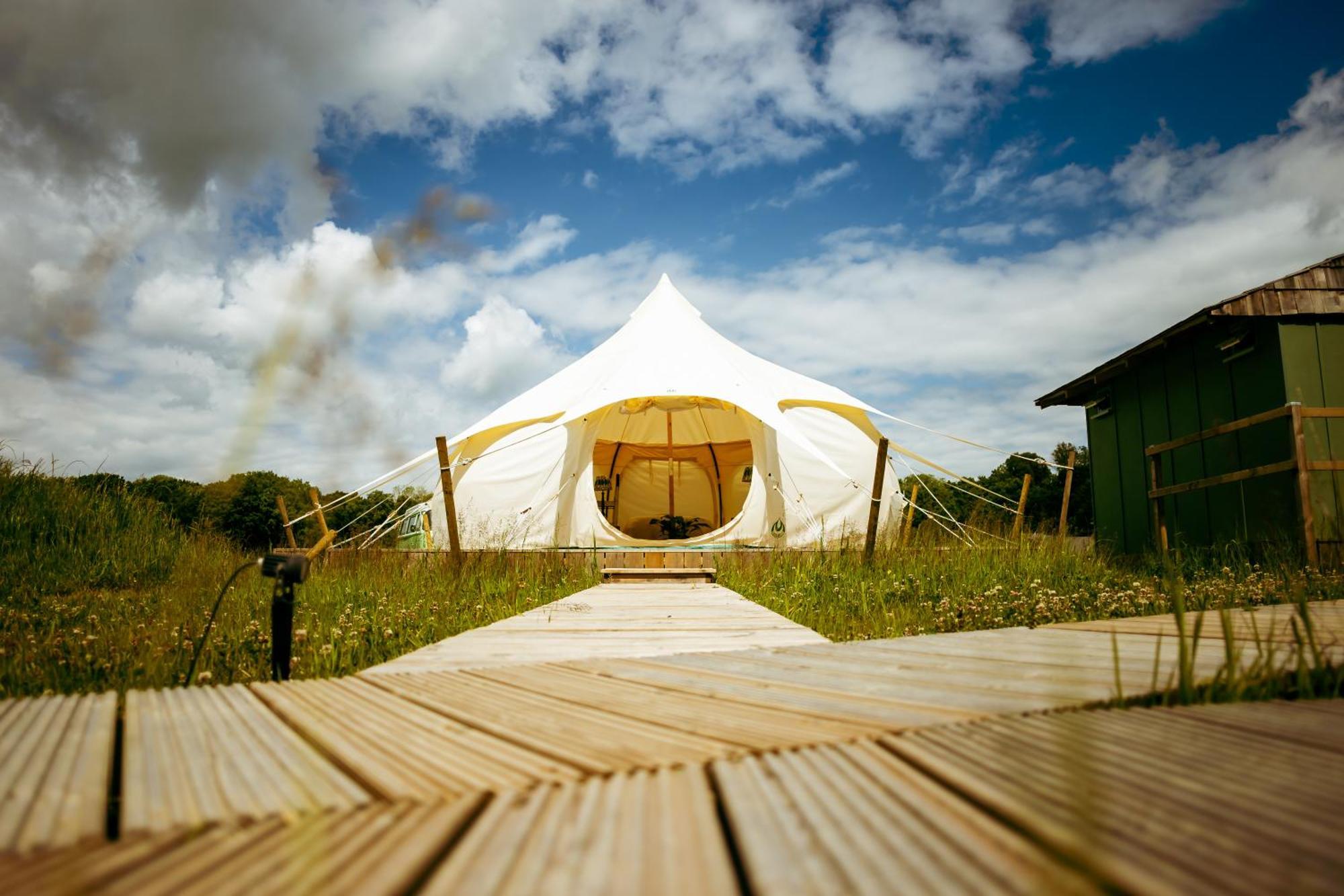 Luxury Glamping Retreat In Battle 빌라 외부 사진