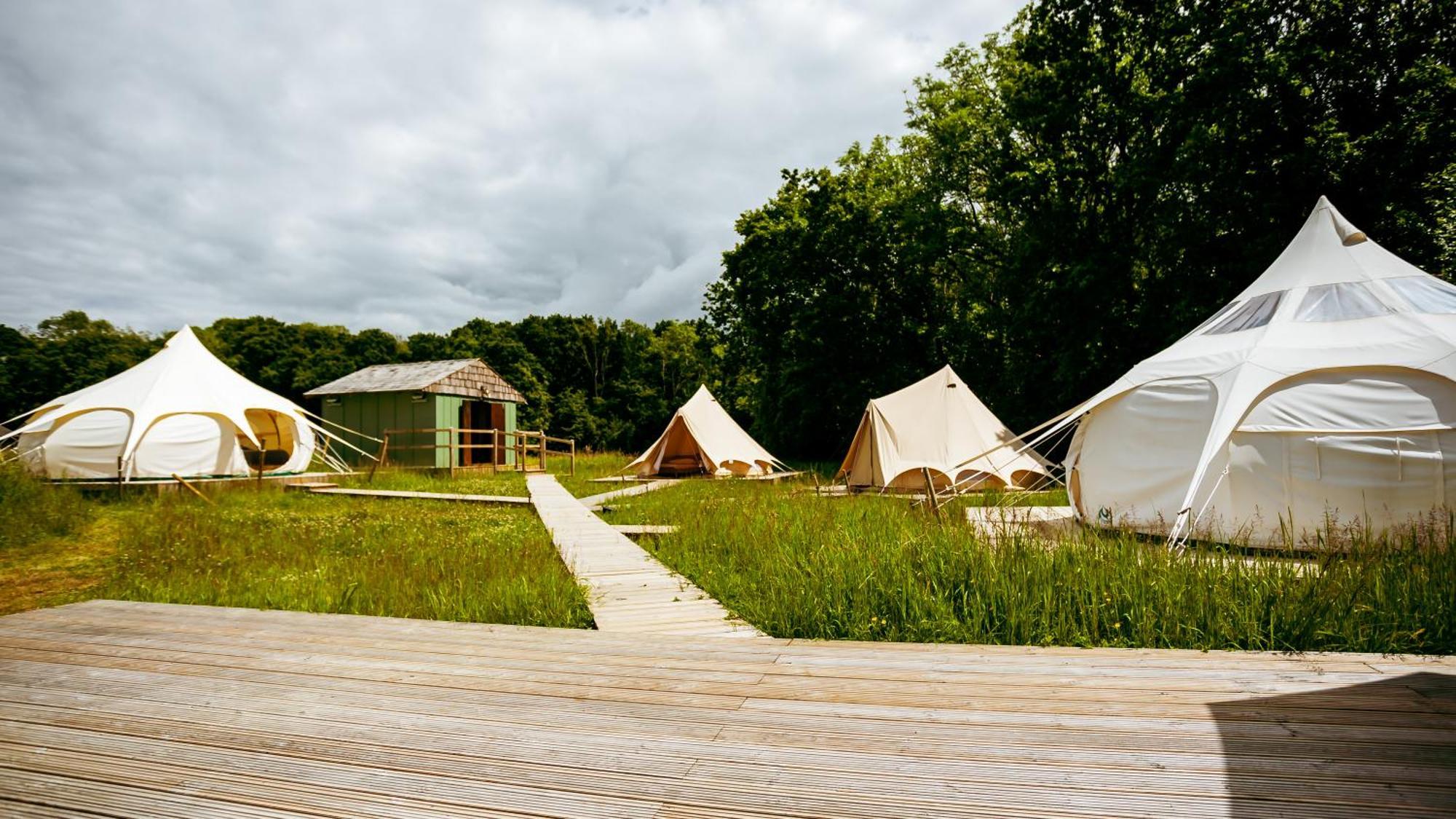 Luxury Glamping Retreat In Battle 빌라 외부 사진